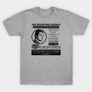 Jim Rockford Newspaper Ad T-Shirt